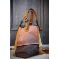 Handmade natural leather bag Alicja 4 colours unique design perfect office everyday bag