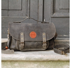 Messenger unique laptop bag backpack handmade leather bag made by Ladybuq Art