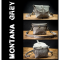 Leather original fanny pack/shoulder bag in Montana Grey color