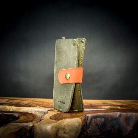 comfortable, functional leather wallet, handmade natural leather wallet