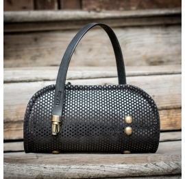 Limited collection purse Pepa in Black color made by Ladybuq