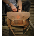 Messenger braune Tasche handgemachte Aktentasche aus natürlichem Leder von Ladybuq Art