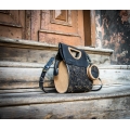 Handmade leather purse handle bag