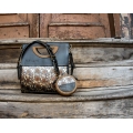 Handmade leather purse handle bag