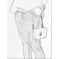 Petit sac à main en cuir Pati taille S idéal pour les sorties en soirée, convient au téléphone, au portefeuille et aux clés