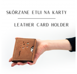 Handmade leather card case multifunctional by ladybuq