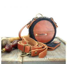 Small leather coin purse leather set