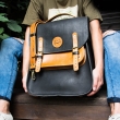 Skórzana torba do ręki z paskiem na ramię oraz z funkcją plecaka wykonana ręcznie od Ladybuq