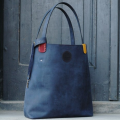 Beautiful, stylish bag in Navy Blue colour, bag with exterior pocket