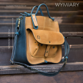 Original leather handbag with tied straps from LadyBuq Art