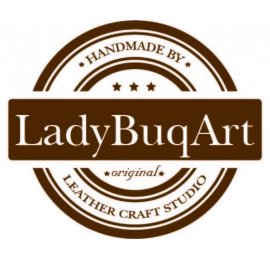 Leder handgefertigte Brieftasche in brauner Farbe von Ladybuq Kunst gemacht