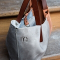 Neue Shopper-Tasche in Grau und Ingwer! S A R A Tasche von Ladybuq Art
