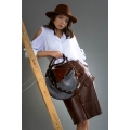 Leather purse MILI original bag made by Ladybuq Art
