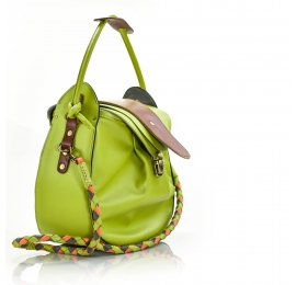 Leather purse MILI original bag made by Ladybuq Art