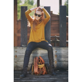 Marlena vier Farben handgemachte Naturleder-Einkaufstasche von Ladybuq Art Studio einzigartige große Einkaufstasche gemacht