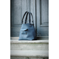 Leather bag Ultimate Edition Alicja color navy blue handmade natural genuine leather high quality leather
