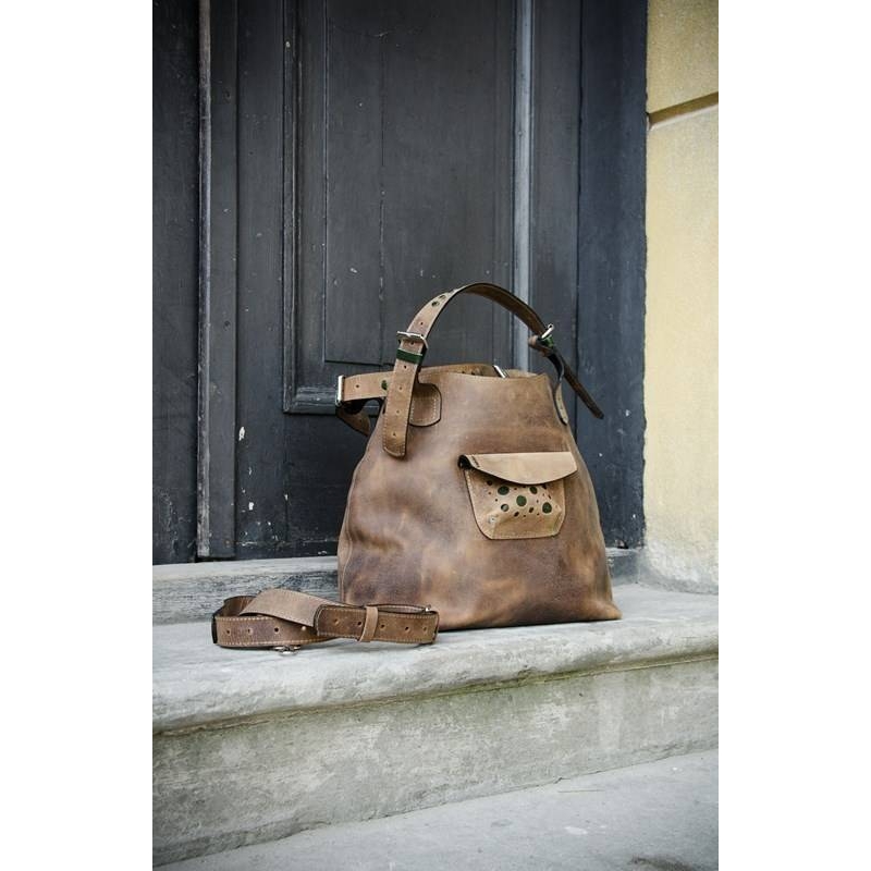 stylish leather tote bag polish designer bag customizable leather bag