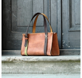 Lili handmade leather purse ideal everyday tote bag unique design