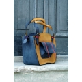 Unique tote bag for every occasion with a pocket, a strap and a clutch handmade from high quality natural leather