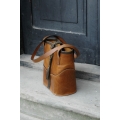 Original Julia bag in Whiskey and Khaki colors made by Ladybuq Art