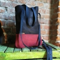 Handgemachte Hobo Bag ZOE einzigartige Einkaufstasche von ladybuq art studio