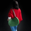 Leder geräumige Frau Geldbörse von Ladybuq, Basia Tasche in grüner Farbe